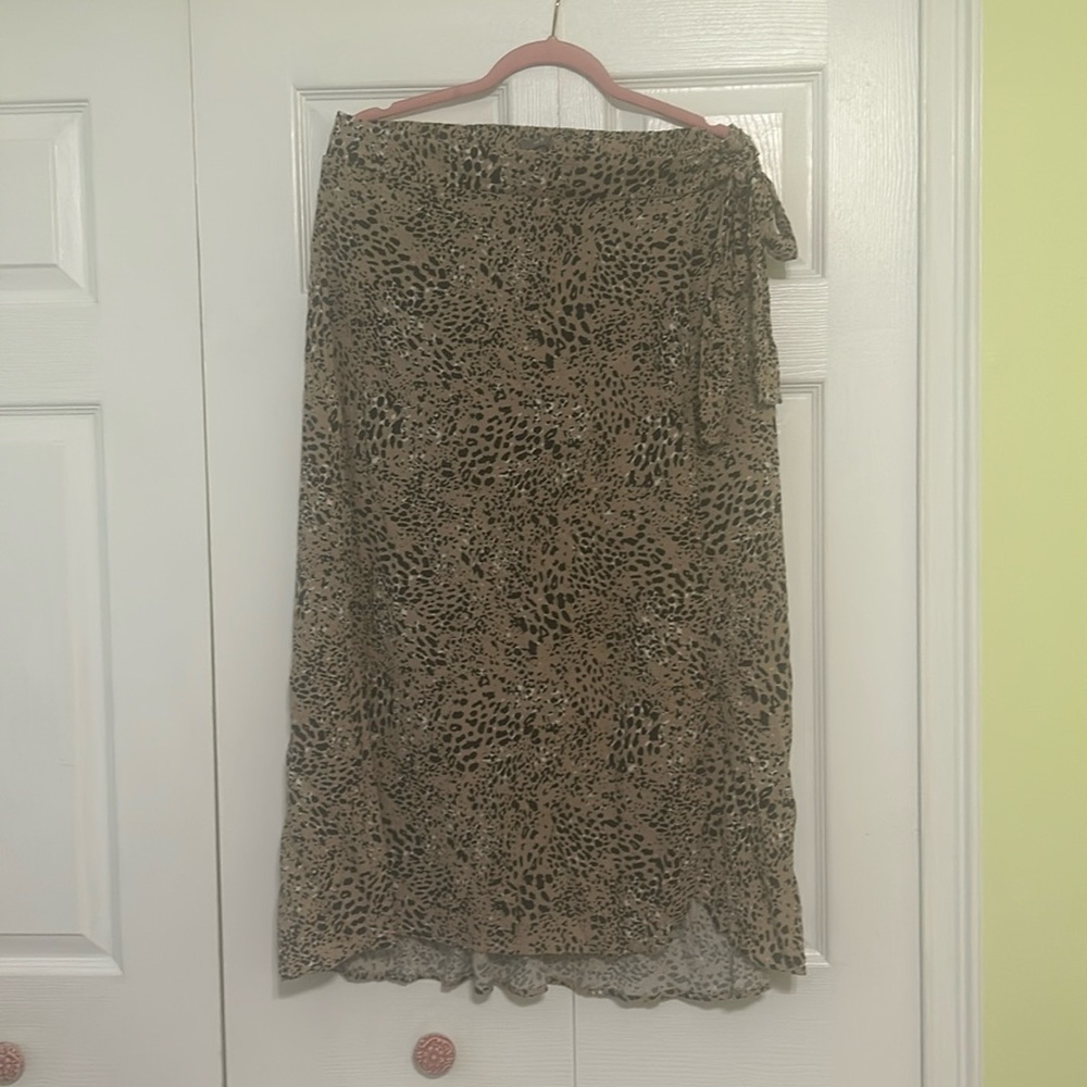 Maurices Faux Wrap Midi Skirt